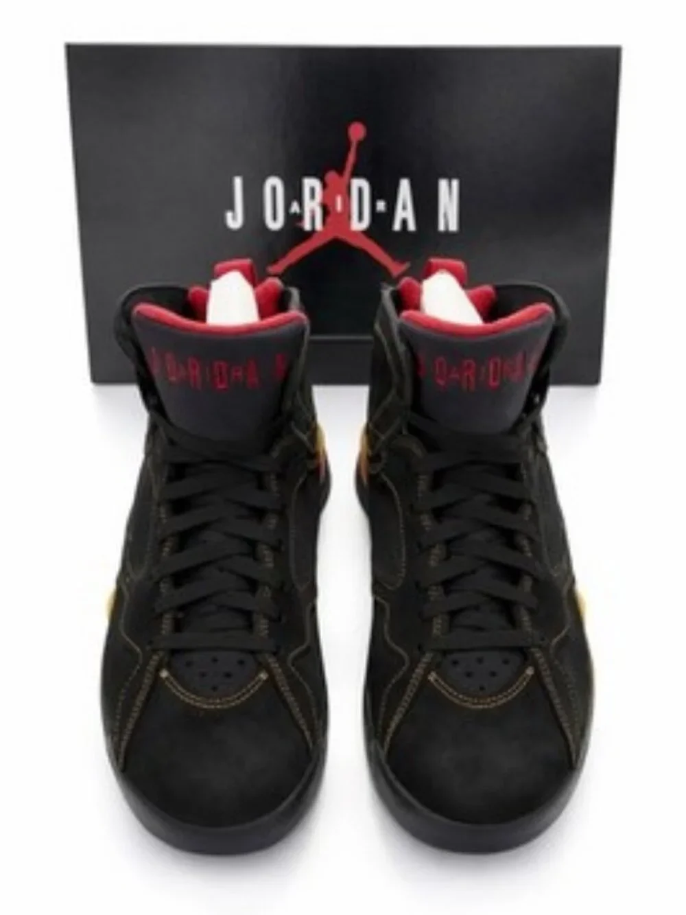 Air Jordan 7 Retro Black Gold Red Yellow Size 9 Men’s New OG All